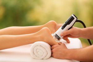 Bils Stoßwellentherapie am Fuß